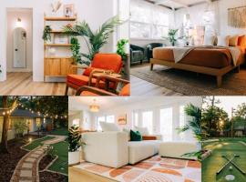 Boho 4BR Oasis w Mini Golf & Games