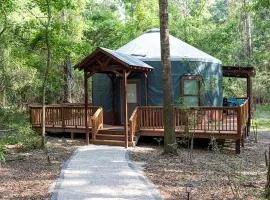 Beautiful Yurt Rental with River Access in Livingston, for Amazing Glamping Escapes in Texas