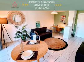 " Côté Parc " Cité de l'espace - Balcon - Piscine，位于图卢兹的酒店