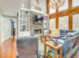 Game Room & Fire Pit: Riverfront Home in Ellijay!