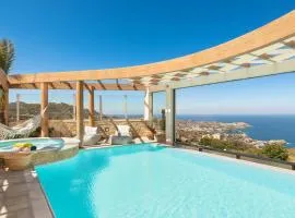 Minimalist Mediterranean Blue key Villa with Sea View & Infinity Heated Pool