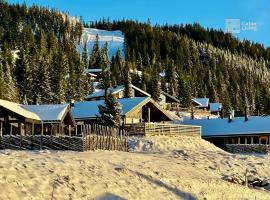 Modern sports cabin on Sjusj&oslash;en with sauna and waxing room，位于Ringsaker的木屋