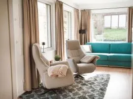 Gemütliches Ferienhaus "Glück" mit Gartensauna - Ideal für Familien & Paare