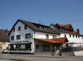 Hotel - Restaurant Hirschen - Werneths Landgasthof beim Europa- Park Rust，位于莱茵豪森的酒店
