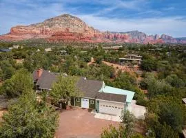 Sedona Hilltop Retreat Deck with Red Rock Views