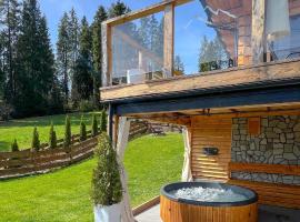 Dom na Zielonym Wzgórzu z własną Sauną i Jacuzzi，位于拉普斯尼恩的酒店