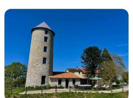 loue ancien moulin a vent avec piscine et jacuzzi，位于Neuvy-Bouin的酒店