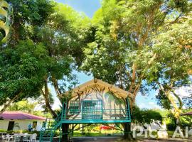 Finca Campestre la Carolina，位于比亚维森西奥的带泳池的酒店