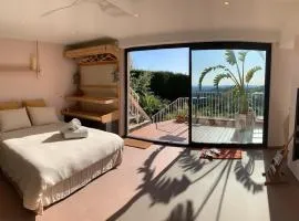 loft jacuzzi sauna pool yoga sea view love-room