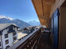 Chalet L'Adret, 3,5 pièces dans les combles.，位于格里翁的酒店