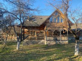 Casa Bunica - Vila Rustică cu Prispă Experiență Românească Autentică lângă Pârâu în Natura Loc Joaca Copii Oaza de Liniște，位于Vama Măgura的酒店