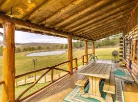 Fish & Hike on 180 Acres! Log Cabin in Almond