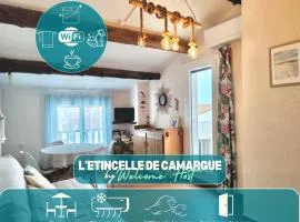 L'étincelle de Camargue, Plage et centre à pied