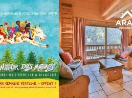 Chalet moderne proche centre, 3 chambres, balcons, vue sur Aravis, linge et ménage inclus - FR-1-391-142