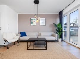 Neu - Frisches & Gemütliches Design mit BBQ, Garten & Arbeitsplatz，位于奥格斯堡的酒店