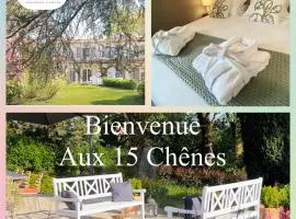 LES 15 CHENES Chambres d hôtes, parc arboré de 5000 m2 à 20KM du PUYDUFOU Une suite familiale et 3 chambres doubles