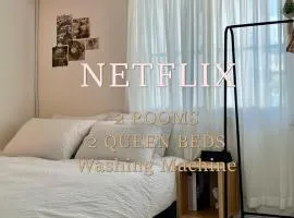 SweetHome, 2 rooms & beds by Kunkook Station line2,7