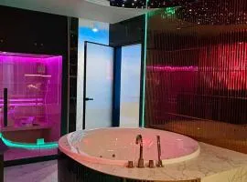 Glass House Jacuzzi Wislane Tarasy with Sauna and Parking