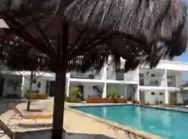 Apartamento na praia com solário privativo