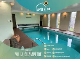Capsule villa champêtre piscine billard