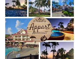 Appartement Madinina 6 personnes vue sur mer dans village vacances，位于圣吕斯的酒店