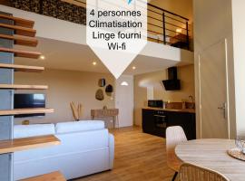 Duplex avec terrasse proche Pérouges Meximieux CNPE BUGEY，位于Faramans的酒店