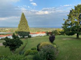 Apartment Bodenseepanorama mit wunderschönem Alpenpanorama und Indoor-Pool，位于Oberteuringen的酒店