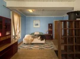 The blue room at Vevstogo - cosy with a mesmerizing view, sauna and eco living in an old school house