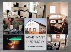Apartmány u Zdeničky，位于特热博涅附近赫卢姆的酒店