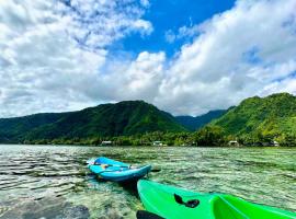 Teahupo'o Lodge Tahiti - Fare Terre et Mer - climatisé - canoe et paddle，位于Teahupoo的酒店