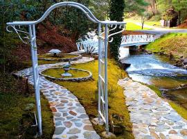 Spectacular and Unique Cabin Rental Built Over a Creek near Elijay, Georgia，位于Rolston的酒店
