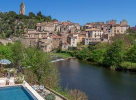 Ecole Olargues - Chambres & restaurant - Teritoria，位于奥拉尔盖的酒店