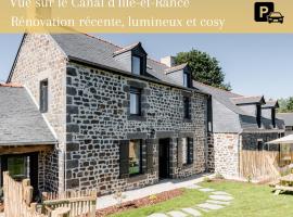Maison des 11 Écluses-Vue sur le Canal d'Ille-et-Rance，位于Hédé的酒店