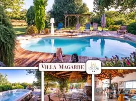 Villa Magarre Climatisée, Piscine Chauffée, Spa, dans un Cadre Naturel Envoûtant