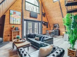 9 Mi to Big Boulder Mtn A-Frame Cabin with Hot Tub