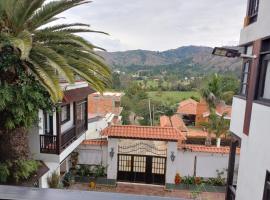 Hotel El Zaguan De La Rueca，位于Tinjacá的酒店