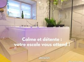 Escale secrète Montargis Jacuzzi Terrasse Parking gratuit，位于蒙塔日的带按摩浴缸的酒店