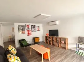 Appartement rétro nature avec jardin 15 min Toulouse centre
