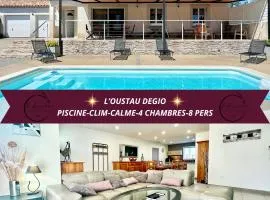 L'Oustau Degio - Villa Provence, Piscine, CLIM, Calme, 4 chambres, 6 lits, 2 salles de bains, 8 personnes