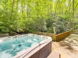 Bryson City Cottage with Hot Tub and Waterfall Views!