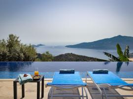 Villa Upperhouse Kalkan - Private Sea View Villa - Heated Indoor Pool - Kalkan，位于卡斯的乡村别墅