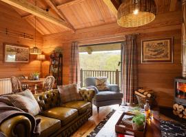 Kingfisher Cabin, Butterwell Farm, Riverside cabin on 40-acre private estate，位于博德明的酒店