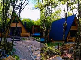 Woodland Paradise Two charming wooden houses in the stone