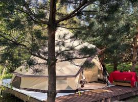 Glamping under the pines，位于维尔纽斯的酒店