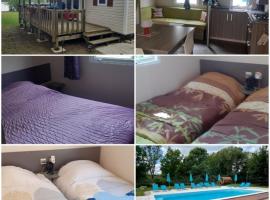 Mobil-home 3 chambres 6 personnes au camping de bairon 08390，位于Le Chesne的酒店