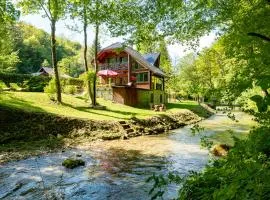 Kuća za odmor uz rijeku Slapnica, u Parku prirode Žumberak, finska sauna i jacuzzi