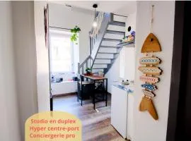 Petit Duplex Lumineux, hyper centre à 2 pas du port, Intendance Luxury Host