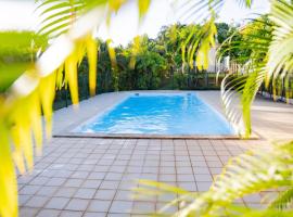 Aimeelie Appartement étoilé avec piscine - groupe & famille，位于拉芒坦的酒店