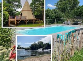 Lodge Tipi, L'Indienne，位于阿克和瑟南的豪华帐篷营地