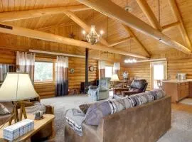 Hill City Log Cabin with On-Site Trout Fishing!